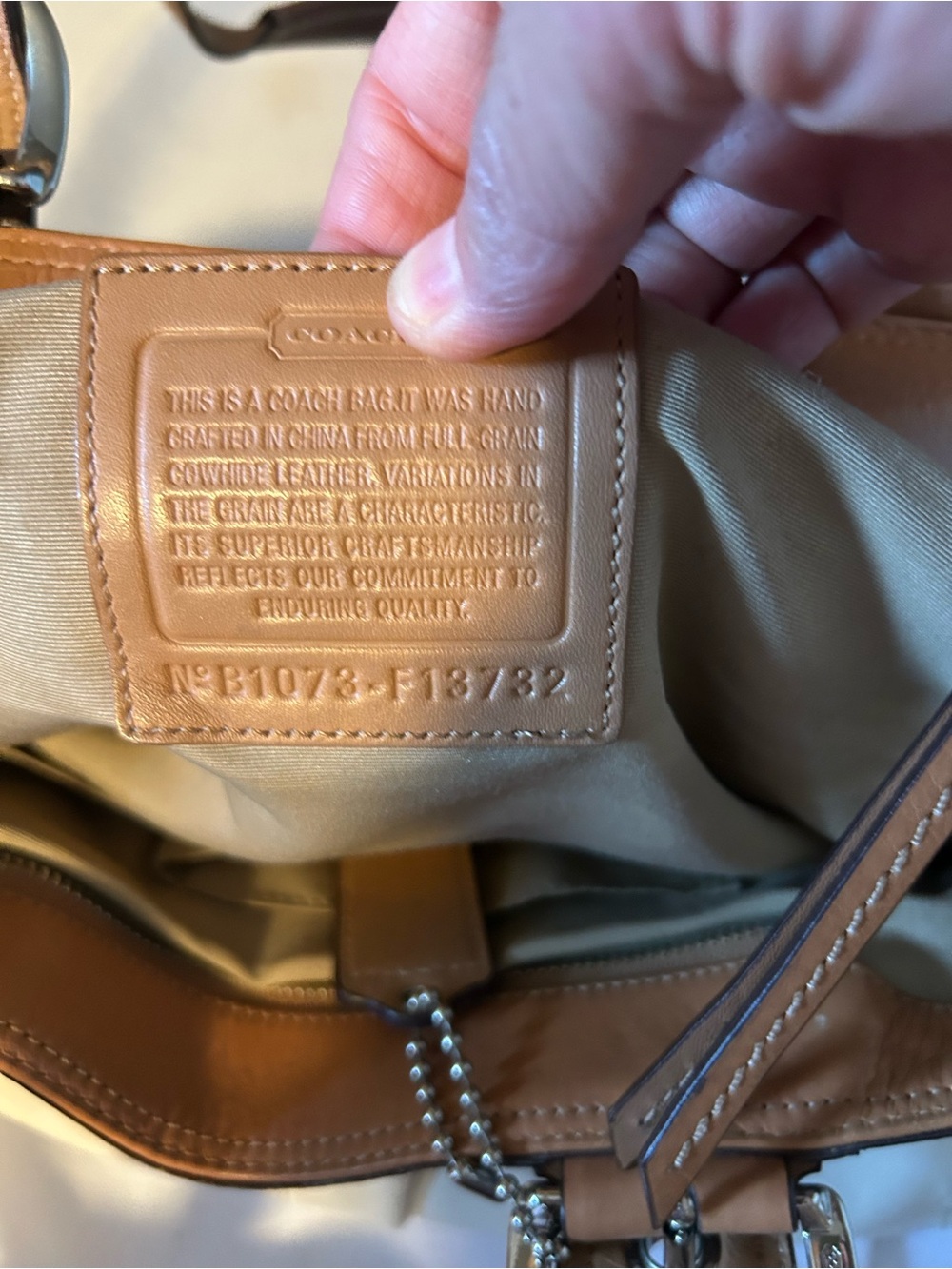 Coach SoHo Pleated Leather Tote/Satchel 13732 - Picture 8 of 8